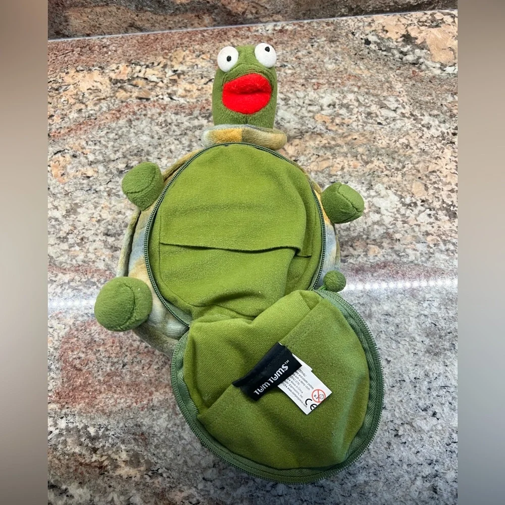 VTG Tum Tums Frog Plush CD Holder Computer Expressions Stuffed Animal Toy 2004 - Picture 2 of 6